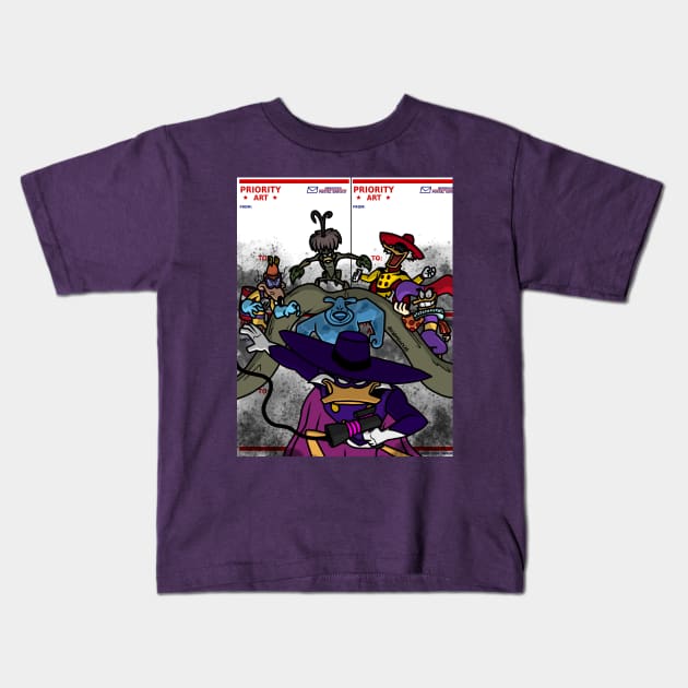 DarkWing Duck Graffiti Kids T-Shirt by Javier Casillas